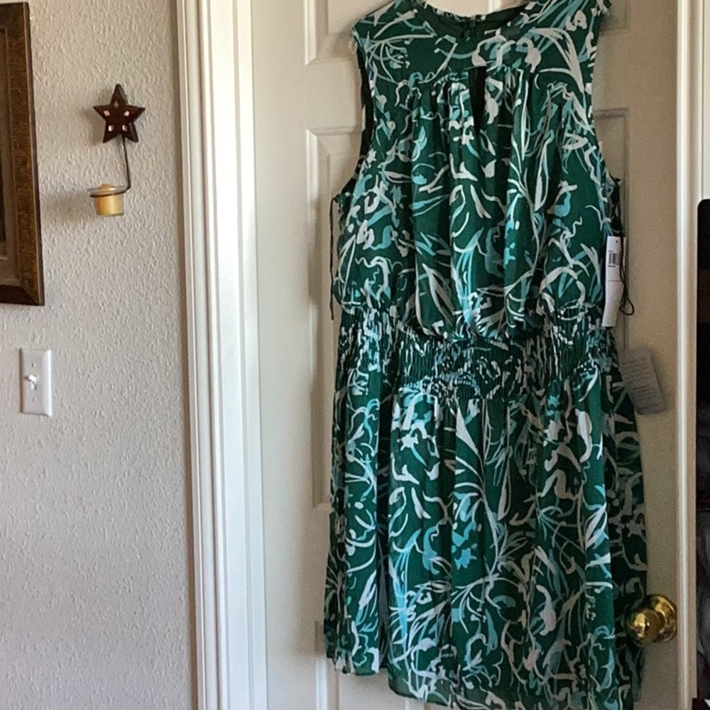 NWT Green, turquoise and White Dress